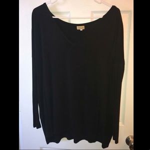 Black long sleeve piko shirt!